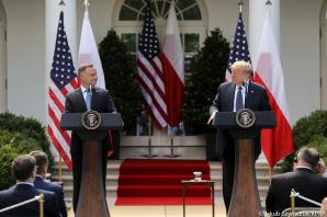 [VIDEO] Wypowiedź Prezydenta RP po spotkaniu z Prezydentem USA w Białym Domu